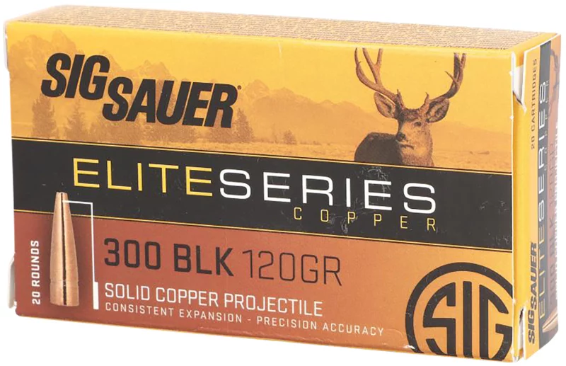 Sig Sauer Elite Copper .30-06 Springfield 150 gr Copper Solid ammunition box