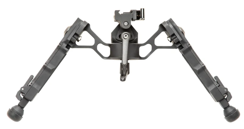 Accu-Tac FC-4 G2 bipod in black with quick-detach Picatinny mount and rubber feet