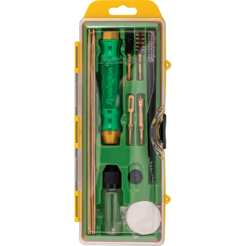 Remington Premier 9mm cleaning kit with brass rods, brushes, jags and patches