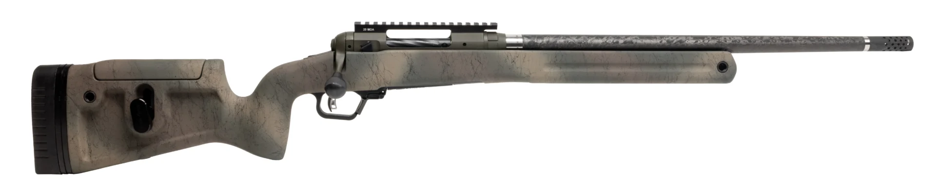 Savage 110 Pro Pursuit 6.5 PRC 20in bolt-action rifle in olive dark green Cerakote camo