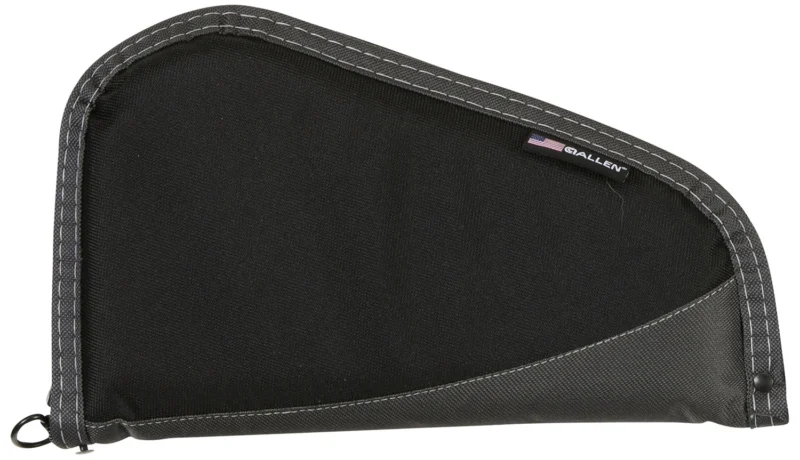 Allen Deluxe 11-inch handgun case black and gray with foam lining and lockable zipper