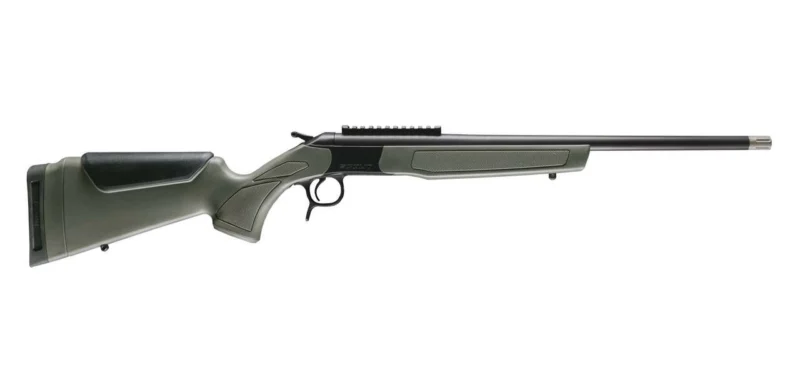 CVA Scout Spur .410 single-shot shotgun 20-inch barrel with OD green synthetic stock