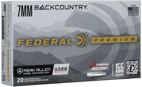 Federal Terminal Ascent 7mm BackCountry 155gr 20rd box