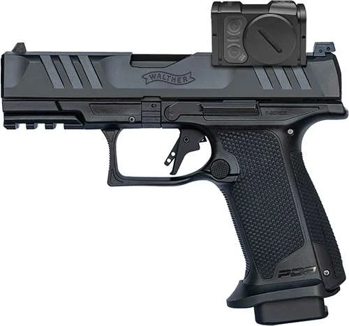 Walther PDP F-Series Pro Acro P-2 9mm 4in pistol in black with red dot and three magazines