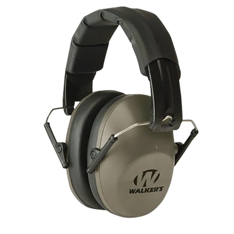 Walker's Pro Low Profile Folding Earmuffs Flat Dark Earth/Black, NRR 22 dB