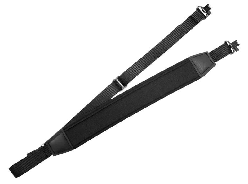 GrovTec Flex Sling with sewn-in locking swivels, black, 2-inch wide elastic polymer