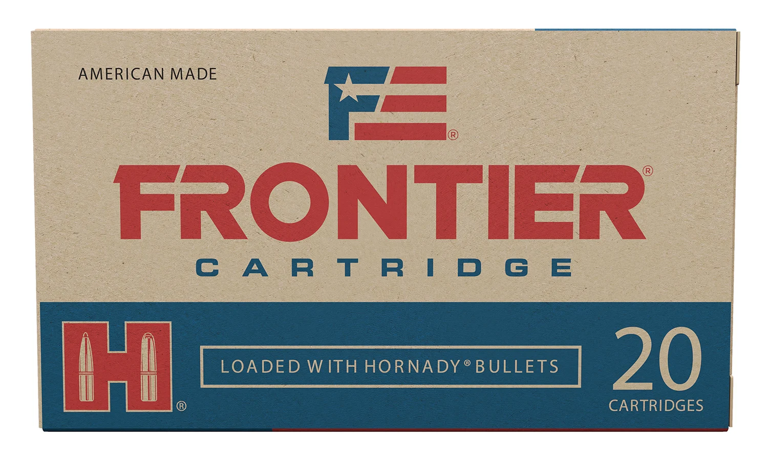 Hornady Frontier 6mm ARC 105 gr FMJ ammunition 20-round box