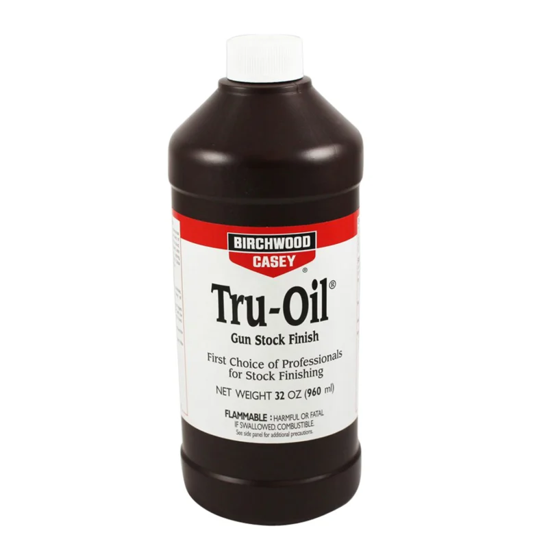 Birchwood Casey Tru-Oil 32 oz bottle - gun stock oil finish