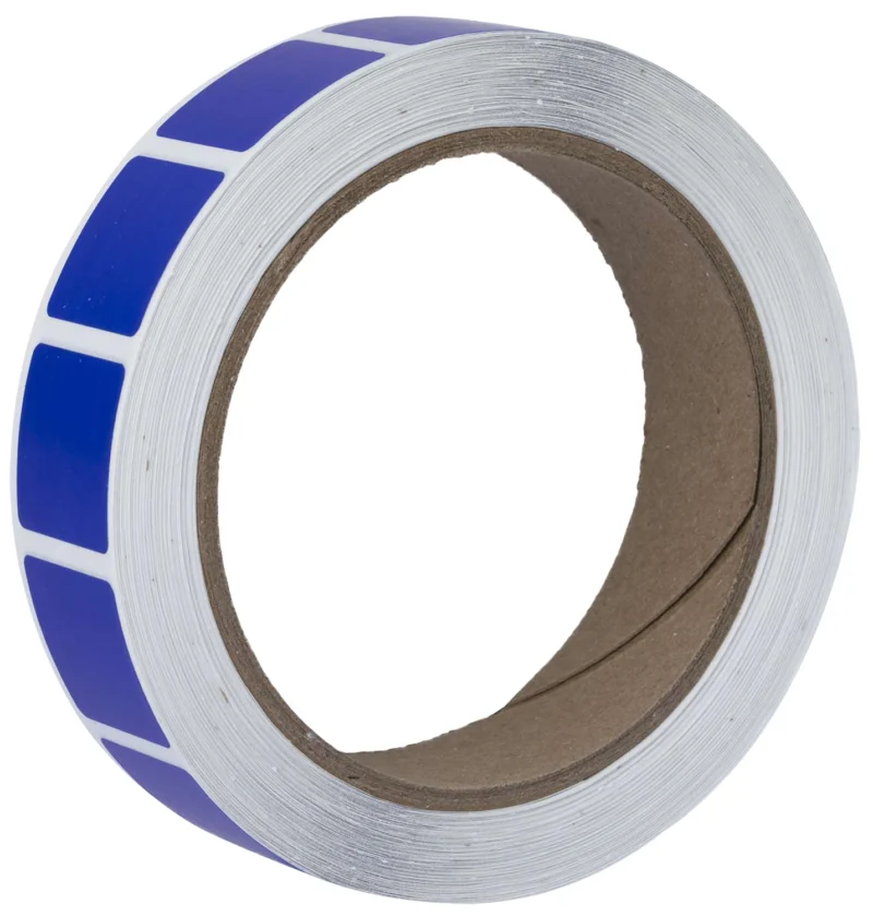 Action Target PASTTXBL blue 7/8-inch self-adhesive paper pasters roll