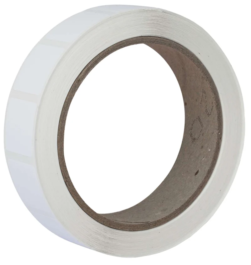 Action Target white 7/8 inch square adhesive target pasters roll 1000 per roll