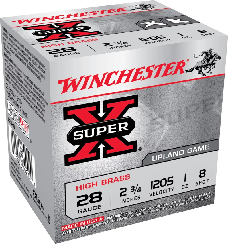 Winchester Super-X 28ga 2.75 in 1 oz #8 lead shot shells - 25 rd box