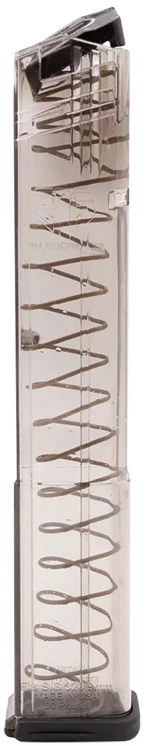 ETS 30-round clear polymer magazine for Sig Sauer P320 9mm