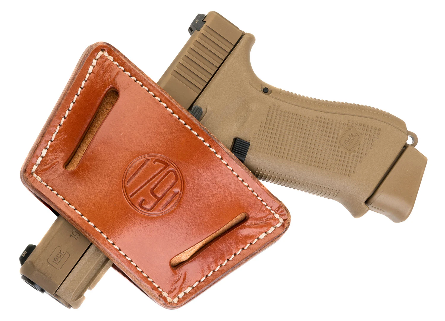 1791 Gunleather UIW-X-CBR-A leather IWB/OWB holster, classic brown, ambidextrous