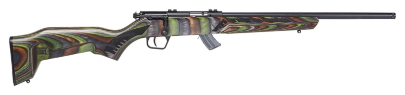 Savage Mark II Minimalist 22 LR 18in green laminate stock bolt-action rifle
