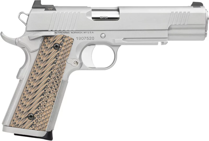 Dan Wesson Specialist .45 ACP 5 inch stainless pistol with G10 grips and tritium sights