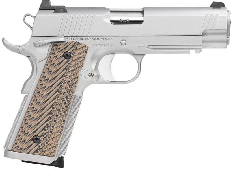 Dan Wesson Specialist Commander .45 ACP 4.25in Stainless 1911 pistol with G10 grips