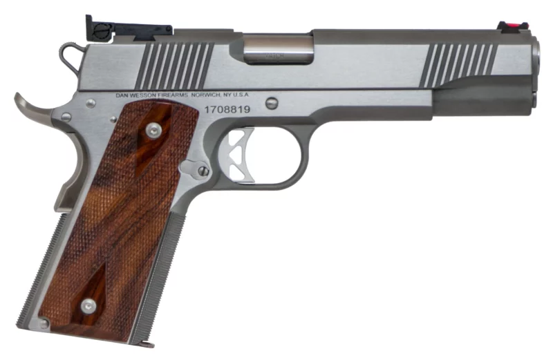 Dan Wesson Pointman Nine PM-9 9mm 5-inch stainless pistol with cocobolo wood grips