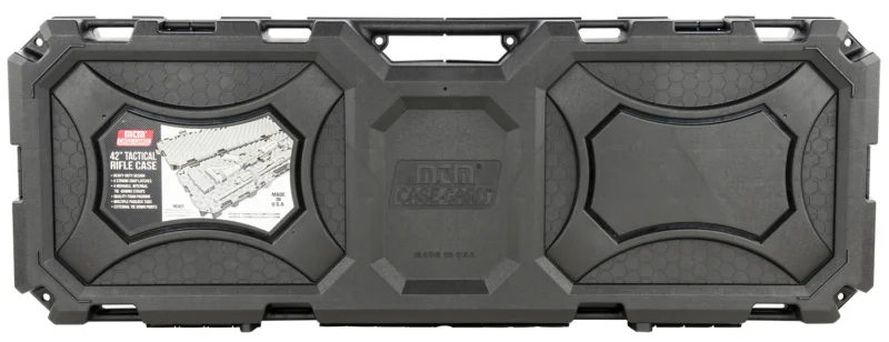 MTM Tactical Rifle Case RC42T 42-inch black hard case with egg-crate foam, holds 2 rifles