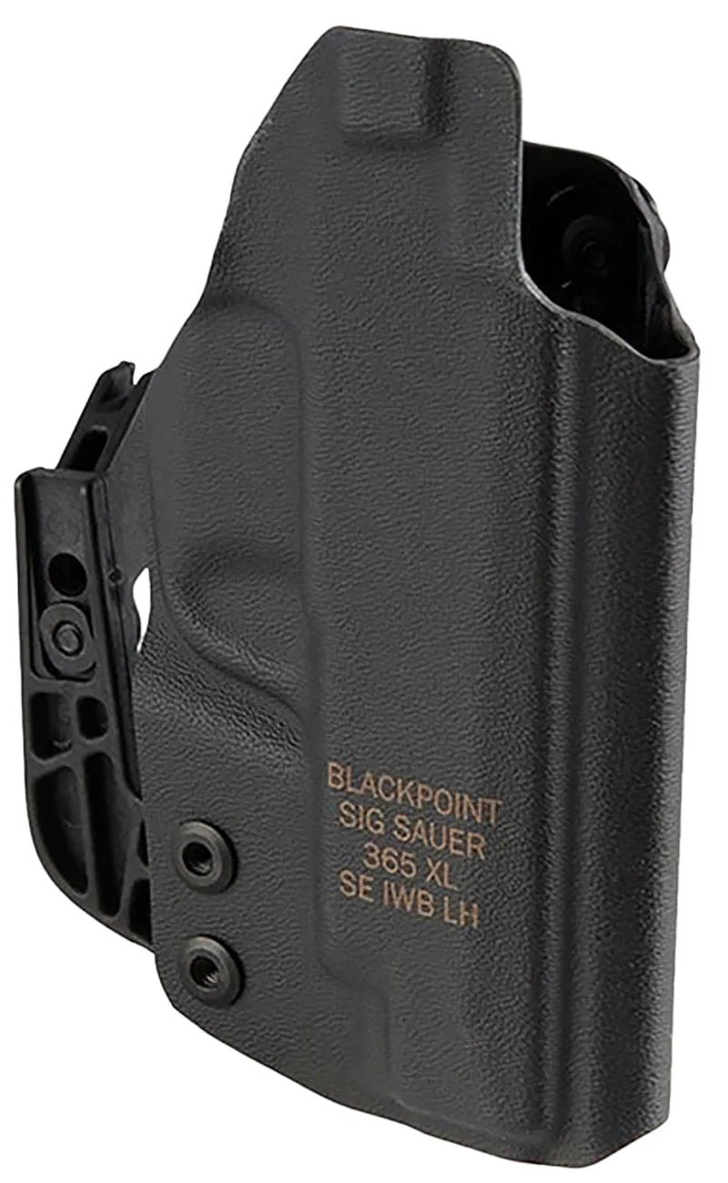 Sig Sauer HOL365XLAPXLH left-hand IWB appendix holster for P365XL, black polymer with belt clip