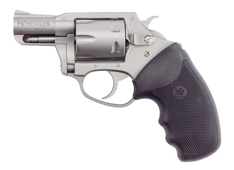 Charter Arms Pathfinder 2-inch stainless revolver with full rubber grip