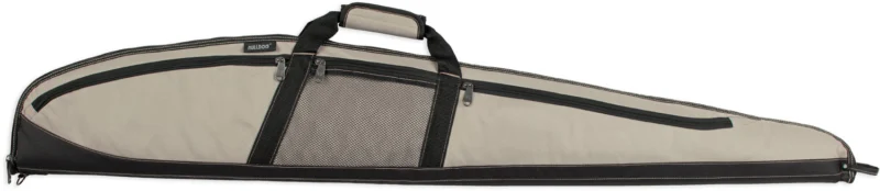 Bulldog Cases Plus 52-inch Taupe/Black shotgun case with exterior pockets