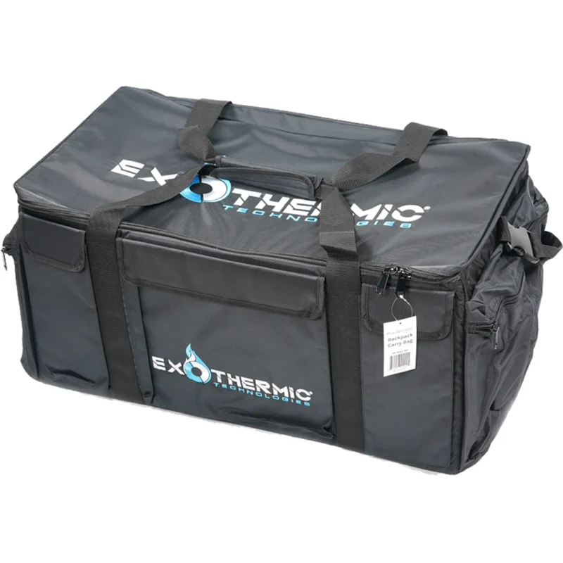 Exothermic Pulsefire backpack carry bag black padded nylon with external pockets