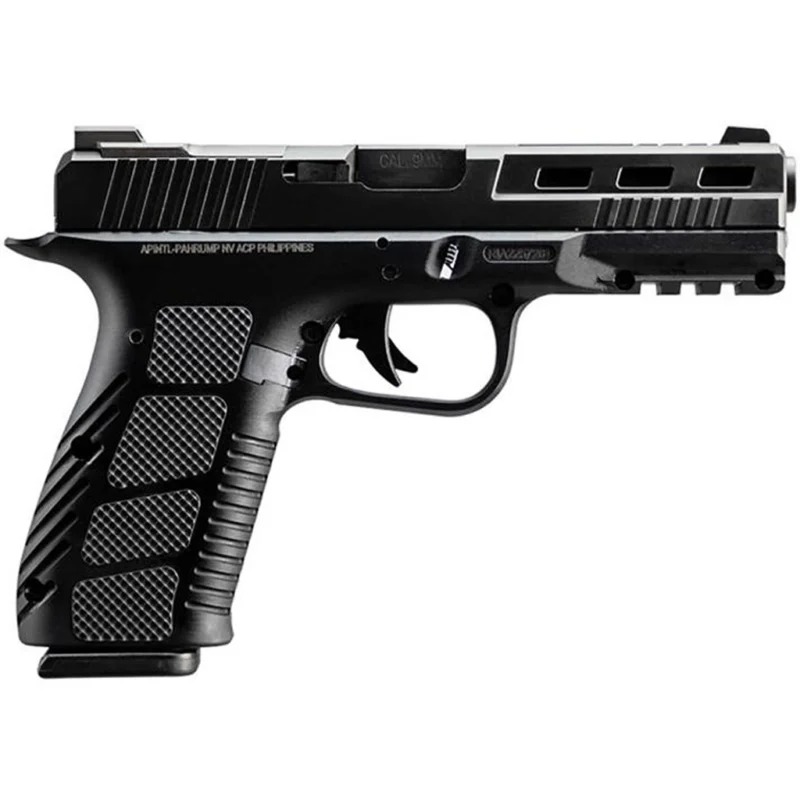 Rock Island Armory STK100 9mm 4.5 inch pistol black anodized frame parkerized slide