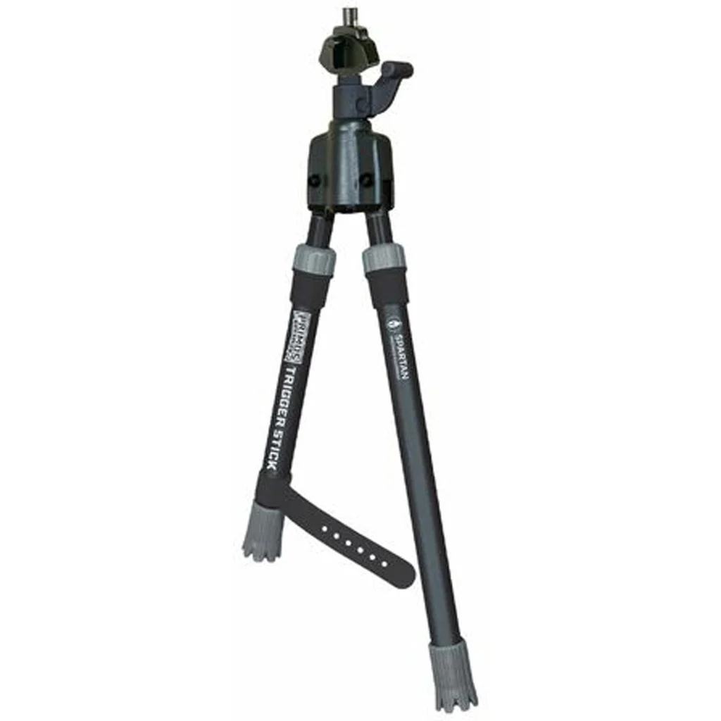 Primos GM Trigger Stick short bipod with Spartan magnetic adapter, black