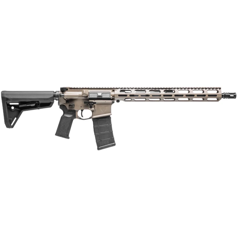 VKTR VK1 5.56 NATO 16 in. FDE rifle side view with Magpul stock