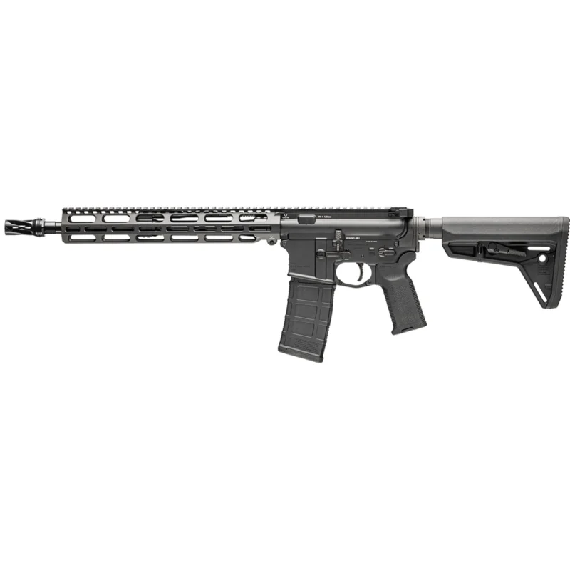 VKTR VK1PW 5.56 NATO semi-auto rifle with VK-1 piston system and 30-round magazine, black