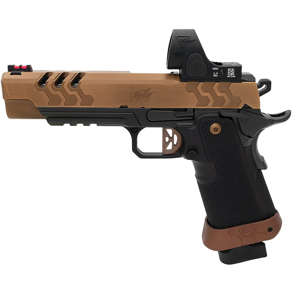 Kimber 2K11 Target OI 9mm 5-inch pistol in Coyote PVD with Trijicon SRO