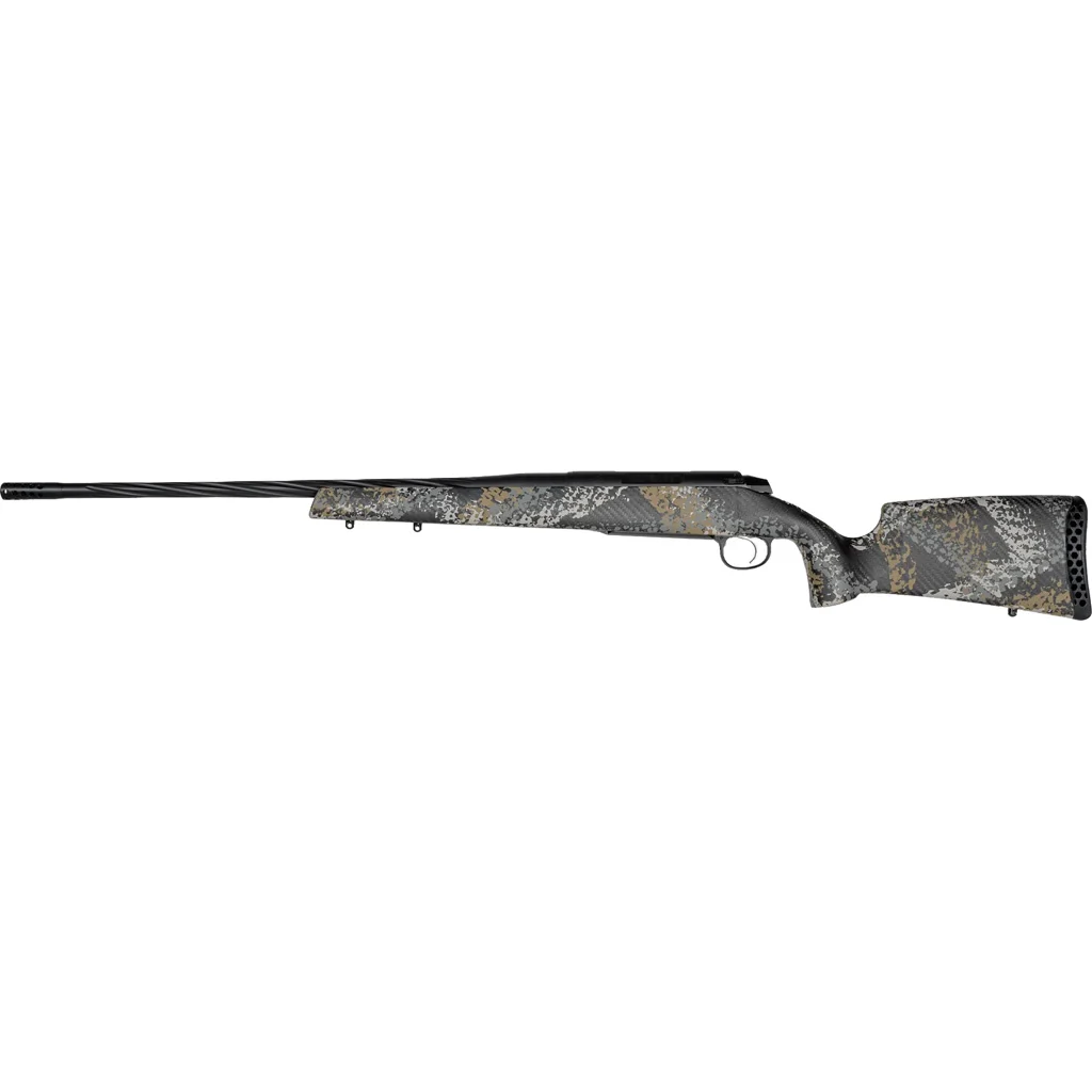 Weatherby 307 Alpine ST bolt-action rifle .308 Win 20-inch fluted barrel Graphite Black Cerakote Peak 44 Bastion stock