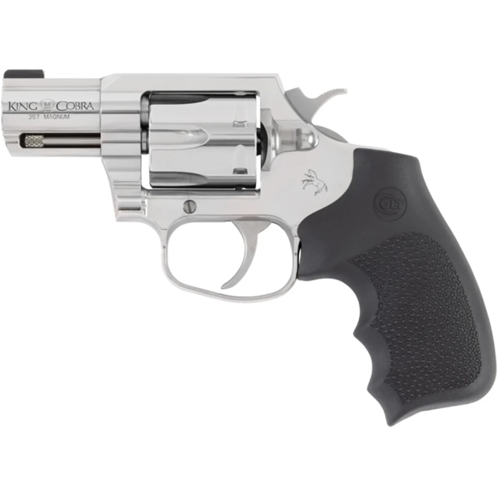 Colt King Cobra Carry .357 Magnum 2in brushed stainless revolver with Hogue rubber grip, 6-shot