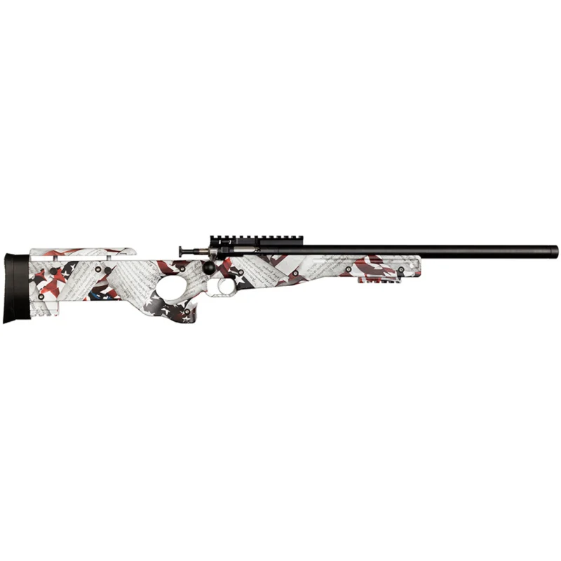 Davey Crickett Keystone Crickett Precision Rifle 22 LR blued with 2nd Amendment printed stock