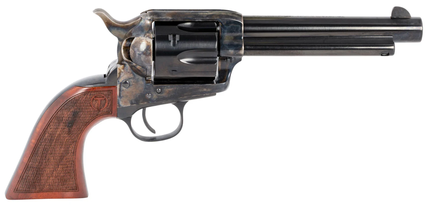 Taylors & Company Smoke Wagon .357 Magnum 5.50in single-action revolver with checkered walnut grip