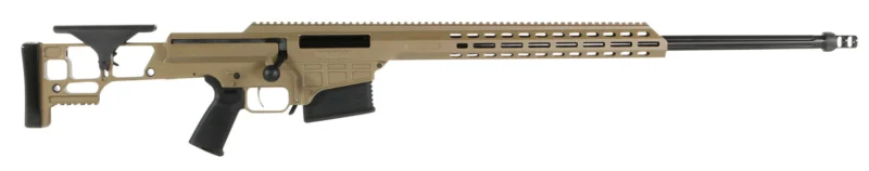 Barrett MRAD SMR .338 Lapua Magnum 26in FDE fixed stock rifle side view