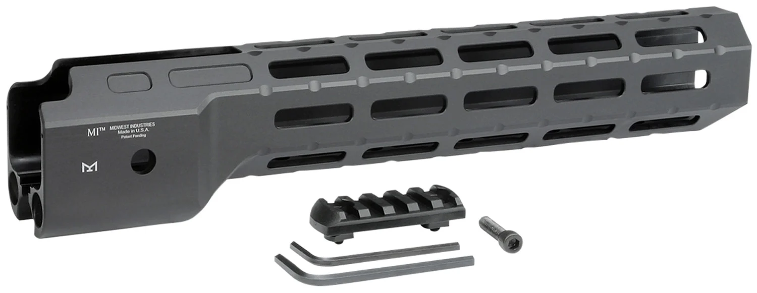 Midwest Industries Combat Rail M-LOK Handguard for Ruger PC9 in black, 6061-T6 aluminum