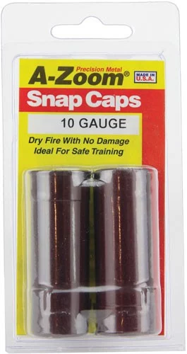 A-Zoom 10 Gauge Metal Snap Caps Anodized Metal 2-Pack
