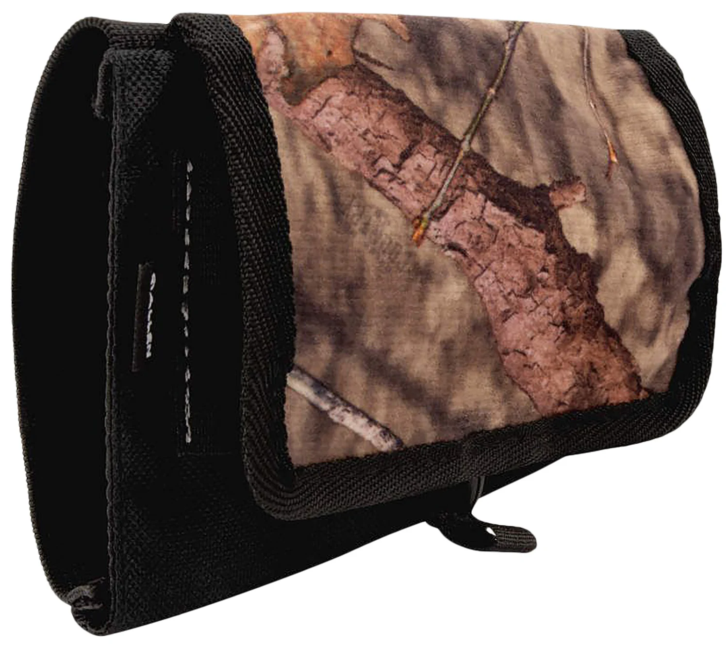 Allen Shotgun Shell Holder with Cover in Mossy Oak Break-Up Country; slip-on 5-shell buttstock carrier