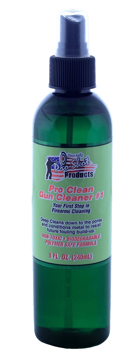 Pro-Shot PC8 Pro-Cleaner #1 8 oz pump spray firearm cleaner bottle