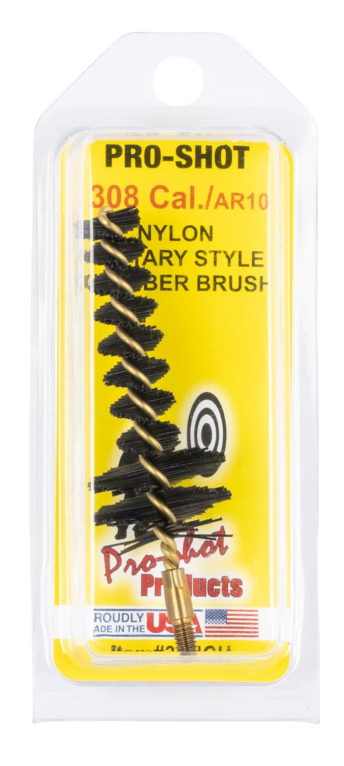 Pro-Shot 30NCH .308 / 7.62mm military-style chamber brush with nylon bristles and brass core