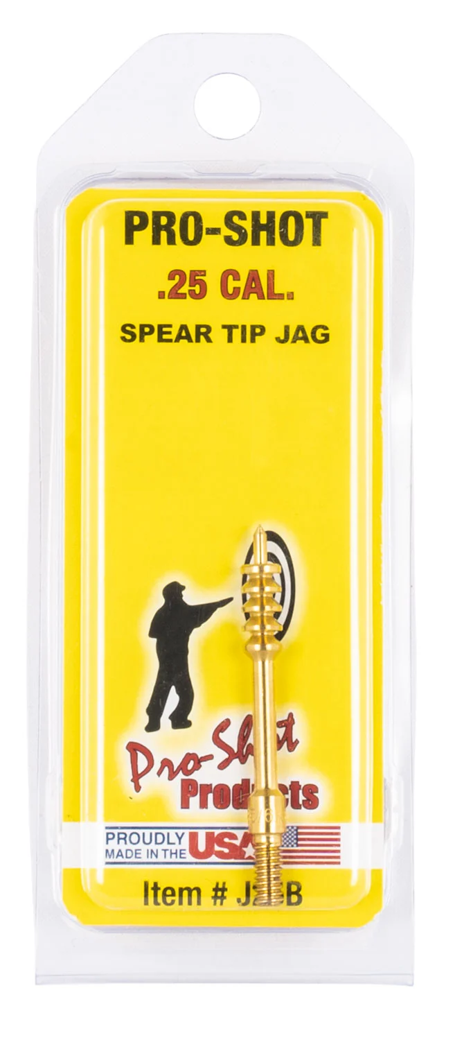 Pro-Shot spear-tip brass jag #8-32 thread brass cleaning jag