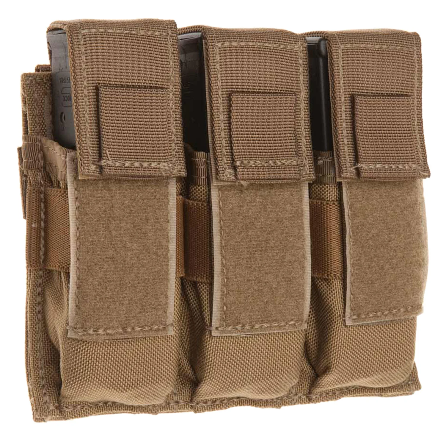 Tac Shield Universal Triple Pistol Molle Pouch 1000D Nylon Coyote