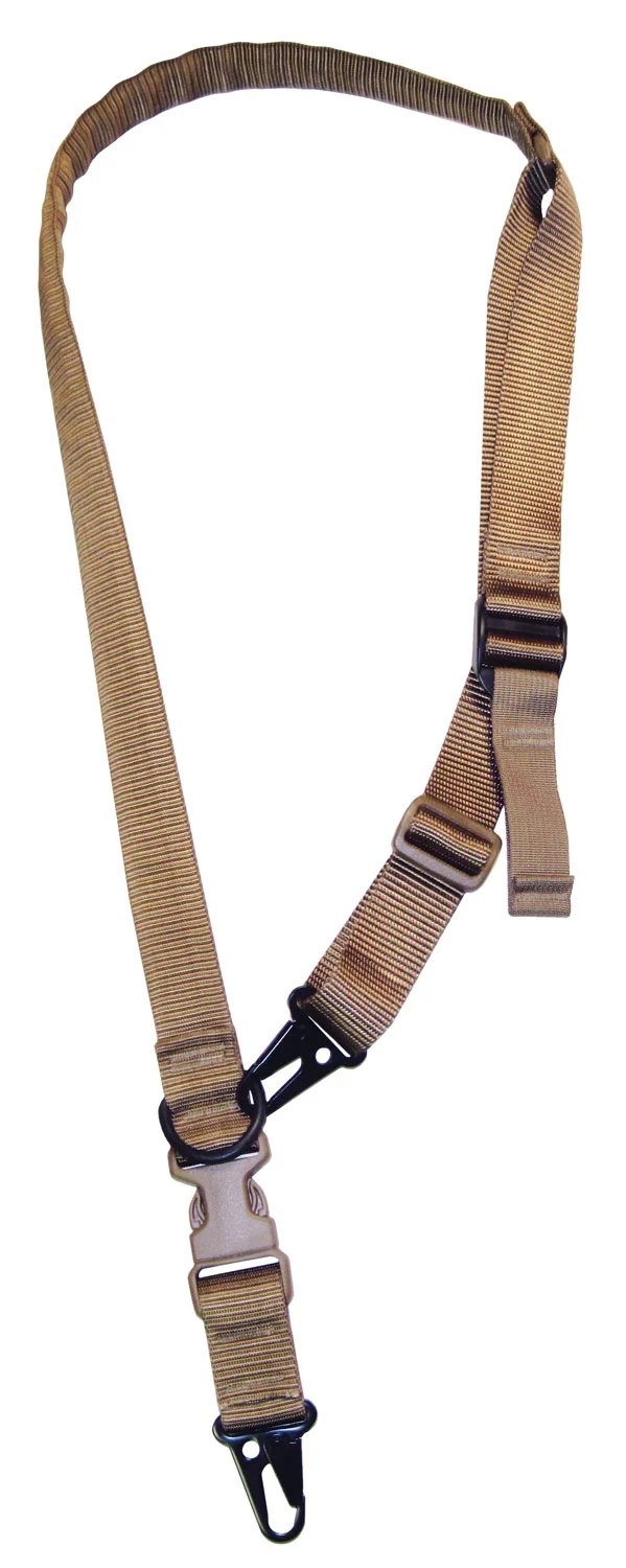 Tac Shield T6030CY Warrior 2-in-1 padded sling in coyote brown with padded shoulder strap
