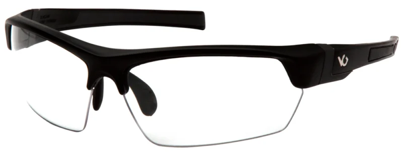 Pyramex VGSB310T Tensaw clear lens shooting glasses black half-frame