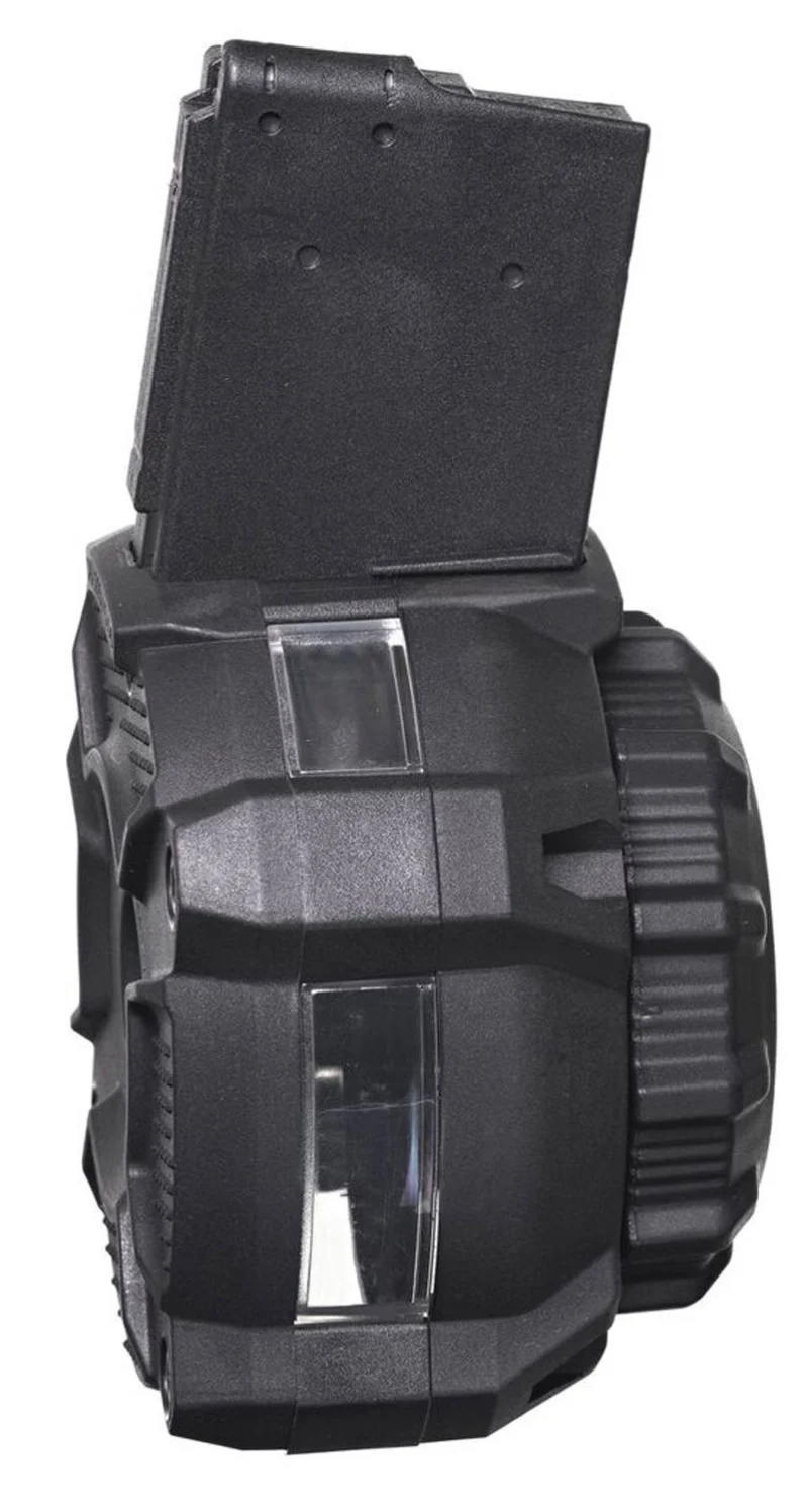 ProMag DRMA24 65rd drum magazine for AR-15 .223/5.56 black polymer with window