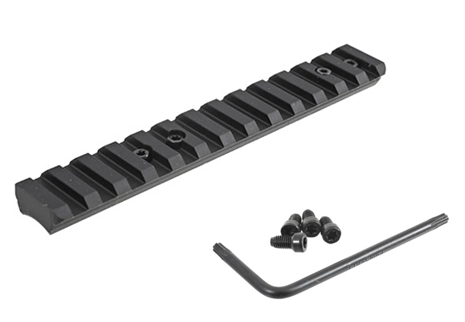 Ruger American Rimfire Picatinny scope base, black anodized aluminum, 6 inch
