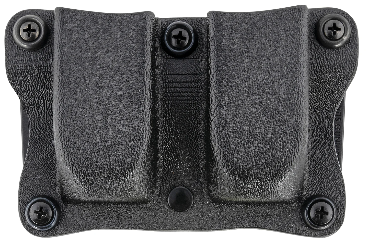 DeSantis Quantico double mag pouch OWB black Kydex, belt clip, fits 1.50-inch belts