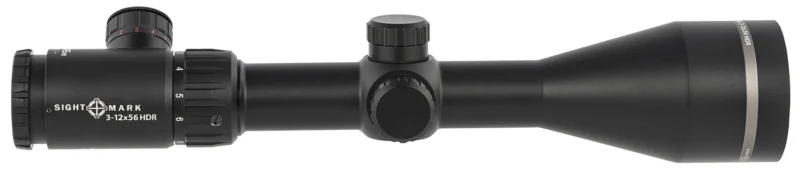 Sightmark Core HX 3-12x56 HDR riflescope, 30mm tube, illuminated red reticle