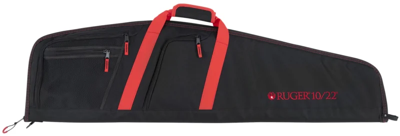 Allen Ruger Flagstaff 10/22 40in rifle case black/red Endura fabric padded foam